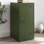 vidaXL Buffet vert olive 34 5x39x73 cm acier