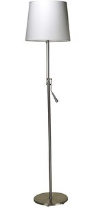 Lampadaire Articulé LED avec Abat-jour 12W Métal Brossé H 158 cm UNILUX