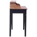 vidaXL Bureau d'écriture et tiroirs 90x50x101 cm bois massif d'acajou
