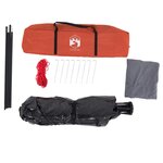 vidaXL Tente de camping cabine 4 personnes libération rapide