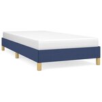 vidaXL Cadre de lit Bleu 80x200 cm Tissu