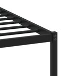 vidaXL Cadre de lit en métal avec tête de lit chêne marron 137x190 cm