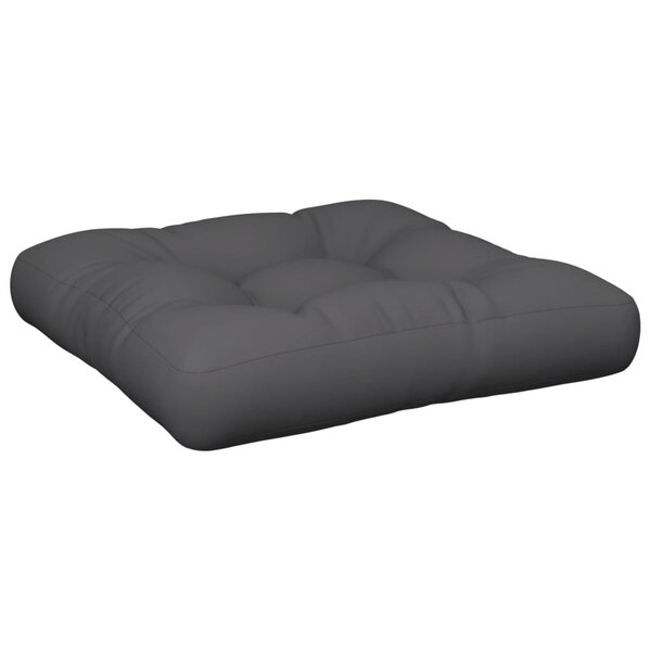 vidaXL Coussin de palette gris 50x50x12 cm tissu