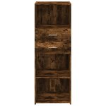 vidaXL Buffet haut chêne fumé 45x42 5x124 cm bois d'ingénierie