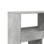 vidaXL Cloison de séparation gris béton bois d'ingénierie