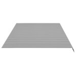 vidaXL Tissu de remplacement pour auvent Anthracite et blanc 6x3 5 m