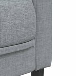 vidaXL Ensemble de canapés 3 Pièces gris clair tissu