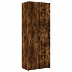 vidaXL Buffet haut chêne fumé 70x42 5x185 cm bois d'ingénierie