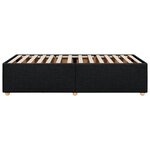vidaXL Cadre de lit Noir 90x200 cm Tissu