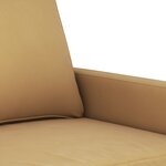 vidaXL Ensemble de canapés 2 Pièces avec coussins Marron Velours