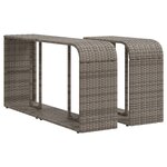 vidaXL Salon de jardin 11 Pièces avec coussins gris résine tressée