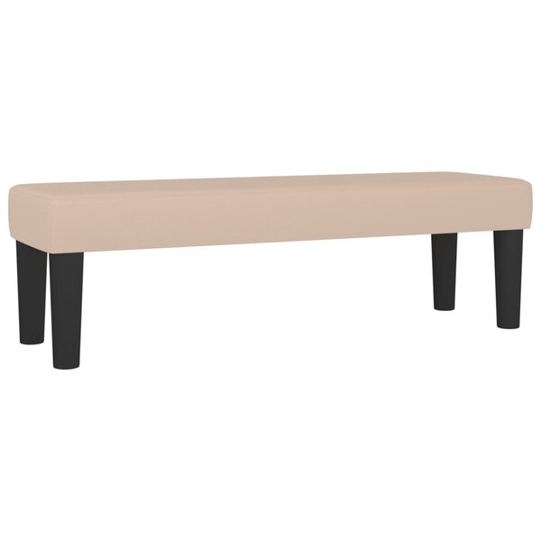 vidaXL Banc Cappuccino 100x30x30 cm Similicuir
