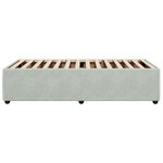 vidaXL Cadre de lit Gris clair 100x200 cm Velours