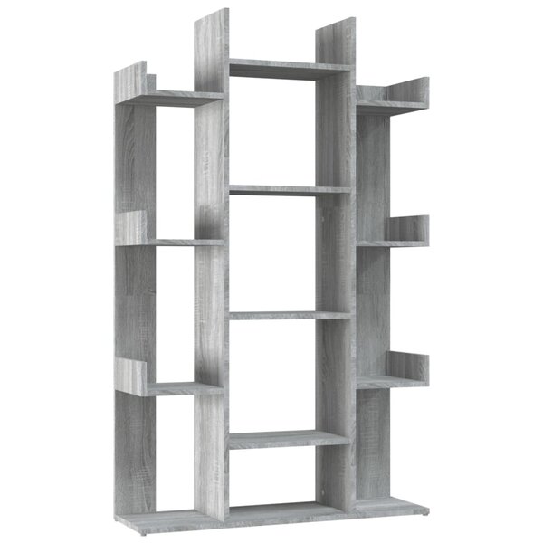 vidaXL Bibliothèque Sonoma gris 86x25 5x140 cm Bois d'ingénierie
