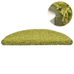 vidaXL Tapis de marches d'escalier 15 Pièces Vert 56x17x3 cm