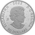 Monnaie en argent 50 dollars g 157.6 millésime 2023 crystal eye of nunavik
