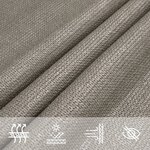 vidaXL Voile d'ombrage 160 g/m² rectangulaire gris clair 5x6 m PEHD