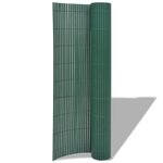 Vidaxl clôture de jardin double face pvc 150 x 300 cm vert