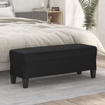 vidaXL Banc Noir 100x35x41 cm Similicuir