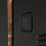 vidaXL Cabinet de Salle de Bain Multicolore 40x35x75 cm en Bois Massif Récupéré