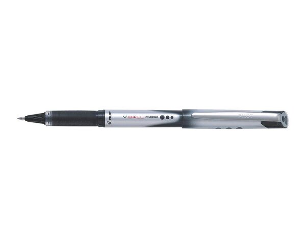 Stylo roller V-Ball Grip 07 encre liquide Pointe Moyenne Noir x 12 PILOT