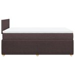 vidaXL Sommier à lattes de lit avec matelas Marron foncé 120x200 cm
