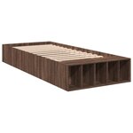 vidaXL Cadre de lit chêne marron 75x190 cm bois d'ingénierie