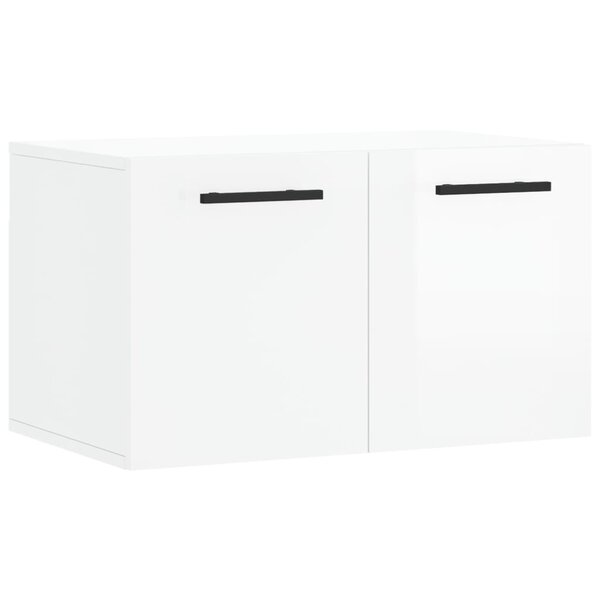 vidaXL Armoire murale Blanc brillant 60x36 5x35 cm Bois d'ingénierie