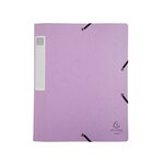 Boite De Classement Cartobox Livrée À Plat Dos 40mm Carte Lustrée Aquarel - A4 - Couleurs Assorties - X 10 - Exacompta