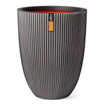 Capi Vase élégant Groove 34x46 cm anthracite