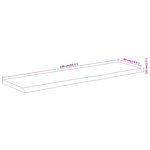 vidaXL Dessus de table 140x40x3 8 cm rectangulaire bois massif acacia