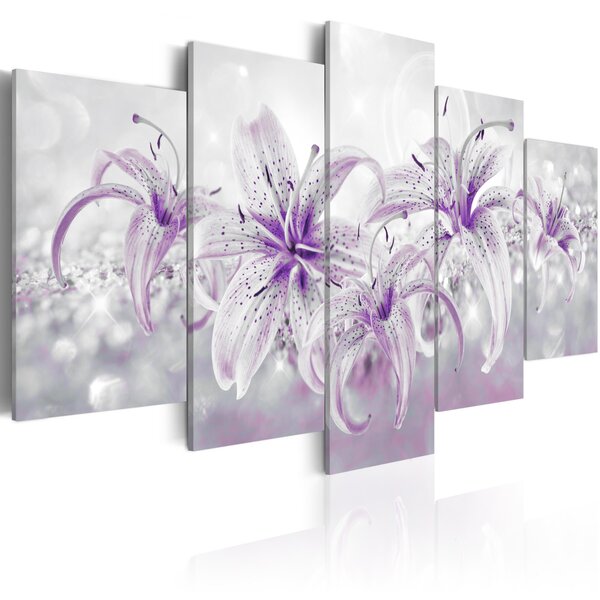 Tableau - purple graces l x h en cm 100x50