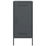 vidaXL Buffets 2 Pièces anthracite 36x39x79 cm acier laminé à froid