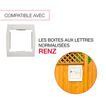 Support grillage rigide & palissade blanc crème mat sablé ral 9010ms