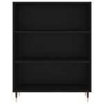 vidaXL Buffet noir 69 5x32 5x180 cm bois d'ingénierie