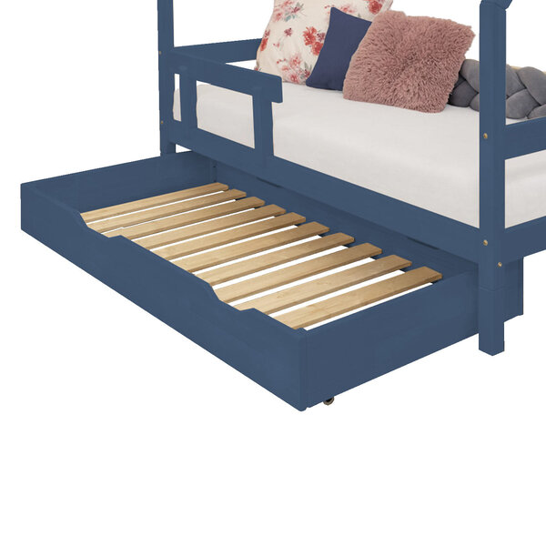 Tiroir de lit 90 x 190 avec sommier BUDDY - bleu marine