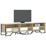 vidaXL Meuble TV chêne sonoma 180x34x41 cm bois d'ingénierie