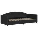 vidaXL Lit de repos noir 90x200 cm tissu