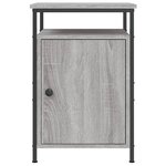 vidaXL Table de chevet sonoma gris 40x42x60 cm bois d'ingénierie