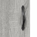 vidaXL Buffet haut Sonoma gris 69 5x34x180 cm Bois d'ingénierie