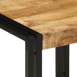 Table basse vidaXL 40x50x38 cm en bois de manguier brut