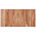 vidaXL Table à dîner noir 140x70x76 cm bois d'acacia solide