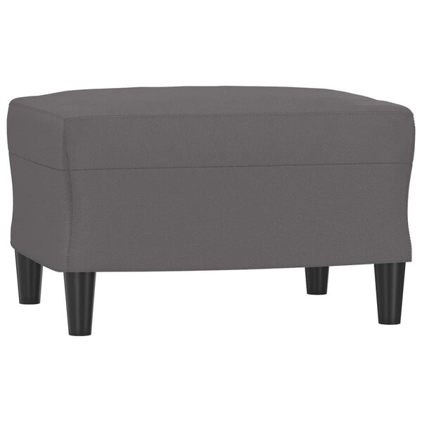 vidaXL Repose-pied Gris 60x50x41 cm Similicuir