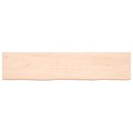 vidaXL Étagère murale 180x40x(2-6) cm bois de chêne massif non traité