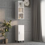 vidaXL Armoire murale Blanc brillant 34 5x32 5x90 cm Bois d'ingénierie