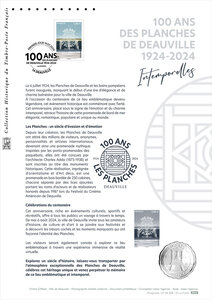Document philatélique - Deauville - 100 ans des Planches