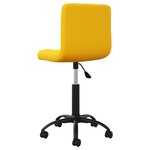 Chaise fauteuil siège pivotante de bureau informatique étude Jaune moutarde velours jaune 02_0024141