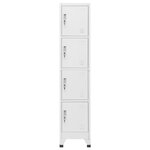 vidaXL Armoire à casier avec 4 compartiments 38x45x180 cm