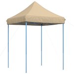 vidaXL Tente de réception pliable escamotable beige 200x200x306 cm