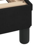 vidaXL Lit avec matelas noir 180x200 cm velours
